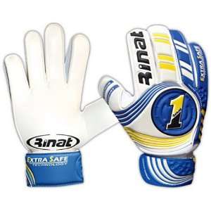  Rinat Youth Extra Safe Soccer Goalie Gloves ROYAL/YELLOW 6 