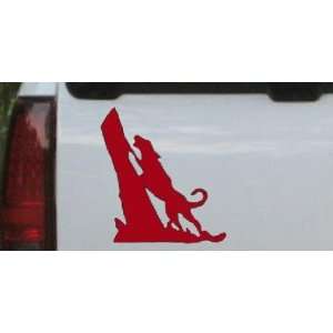 6in X 6.4in Red    Coon Hunting Dog Barking up Tree Hunting And 