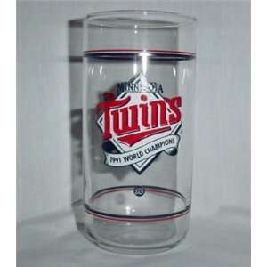  1991 World Series Champions Minnesota Twins Glass Kitchen 