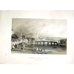  1838 Scotland View City Inverness River Ness Bridge