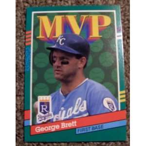  1990 Donruss George Brett # 396 MLB Baseball MVP Card 