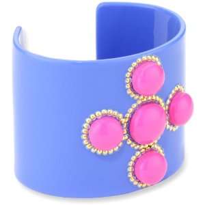  Bellissima Jewelry Color Block Sky with Hot Pink Cuff 