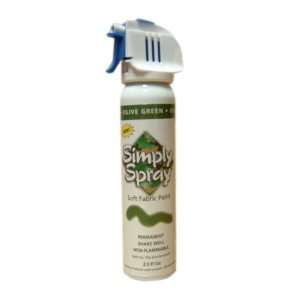  Simply Spray Olive Green Spray On Fabric Paint   2.5 Oz 