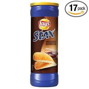 Lays Stax, Mesquite Barbeque, 5.5 Ounce Containers (Pack of 17 