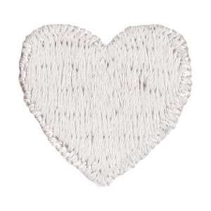 Blumenthal Lansing Iron On Appliques White Hearts 2/Pkg A 68; 6 Items 