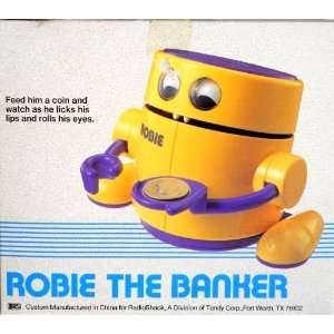  Robie the Banker Animated Robot Coin Bank Toys & Games