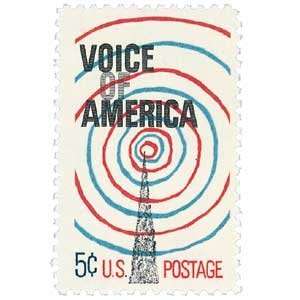  #1329   1967 5c Voice of America U. S. Postage Stamp Plate 