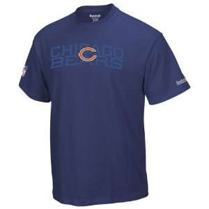  Chicago Bears Navy Sideline Foundation T Shirt Sports 