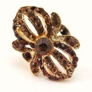  Crystal ring Joyaux brown. Jewelry