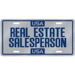  New  Usa Real Estate Salesperson  License Plate 