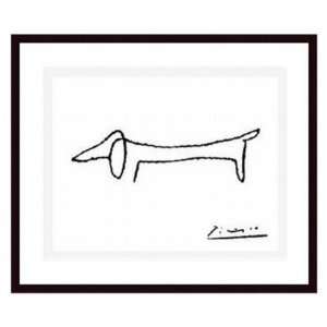  Barewalls Interactive Art The Dog by Pablo Picasso Framed 