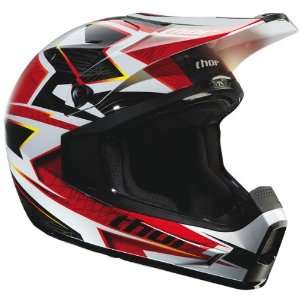   Youth Quadrant Helmet Color Red Spiral Size Youth Medium M 0111 0760