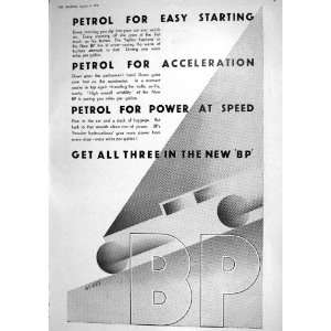  1930 ADVERTISEMENT PETROL BRITISH PETROLEUM ANTIQUE PRINT 