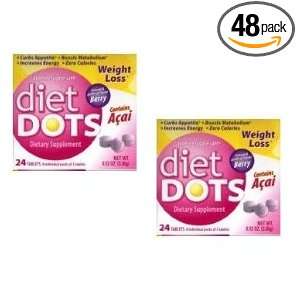  Diet Dots Dietary Supplement Weight Loss with Acai   Berry 