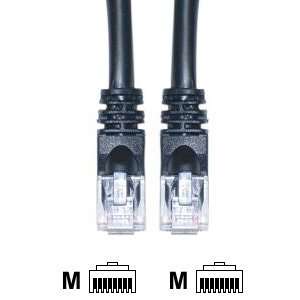  (5 PACK) 10 Feet RJ45 CAT 5E Molded Network Cable   Black 