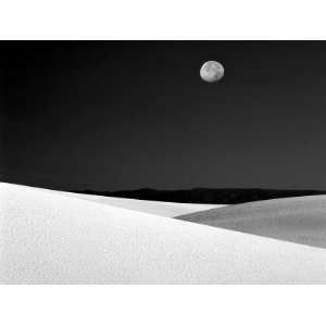  Nighttime with Full Moon Over the Desert, White Sands 