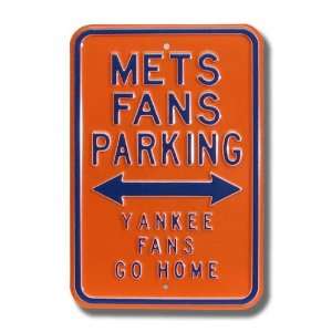  Mets/Yankees Go Home Authentic Parking Sign Sports 