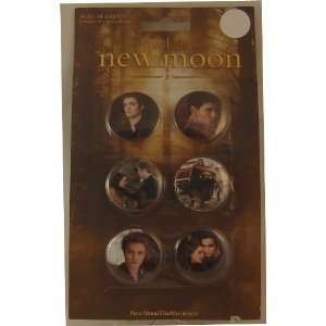  Twilight Saga New Moon 6 Piece Button Set Edward Jacob 