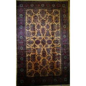  10x16 Hand Knotted Kashan Persian Rug   102x165