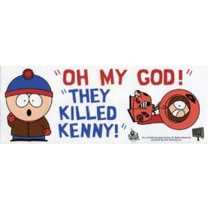  South Park   They Killed Kenny Bumper Sticker Automotive