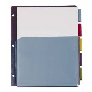 Cardinal Expanding Pocket Poly Divider, 5 Tab, Multi Color (84012CB 