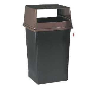   Brown Waste Container, 56 Gallon, High Traffic