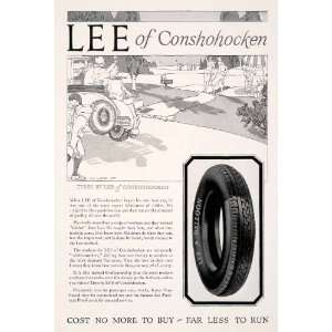 1927 Ad Lee Conshohocken Lyle Justis Tire Car Parts 
