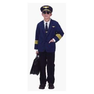   Pilot w/ Cap Toddler Costume Size 2 3 No Glasses