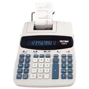 1220 4 Two Color Tax Key Printing Calculator, 12 Digit Fluorescent 