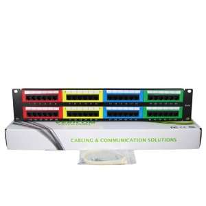  Patch Panel CAT5e 48 Port, 4 Color