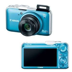  Canon Cameras PShot SX230HS 12.1MP HD Blue Everything 