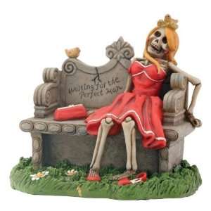  Waiting For Perfect Man Skeleton With Red Dress Display 