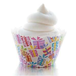 Birthday Party Presents Colorful Gifts Cupcake Wrappers 