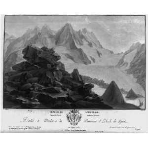    Glaciers,Switzerland,Glacier de Lauteraar,1787 1791