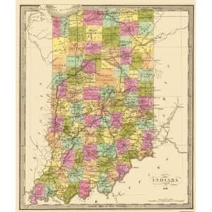  INDIANA (IN) 1841 MAP