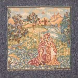  Italian Man and Woman Embracing Tapestry