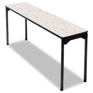   Folding Training Table, 72w x 18d, Off White/Pewter 