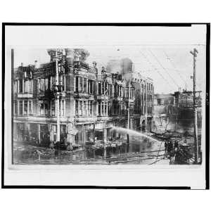  Burned buildings,San Francisco,1906 earthquake,CA