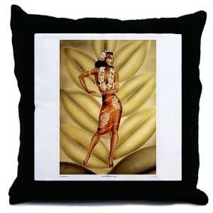  Hula Dancer Gill dancing woman Throw Pillow by  