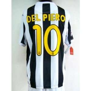  Juventus home # 10 Del Piero 09/10 size L soccer jersey 
