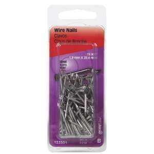  Hillman Fasteners 1X15 Brt Wire Nail (Pack Of 6) 122551 