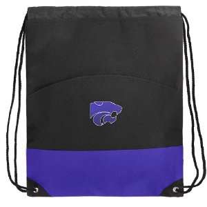  K State Logo Drawstring Bag Backpack Purple Kansas State 