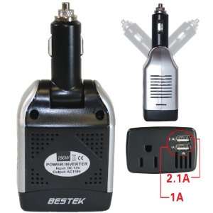  BESTEK 2 USB 3.1A Ipad charger power inverter car dc 12v 