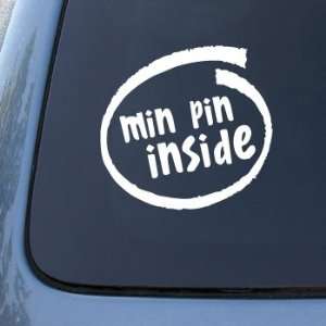  MIN PIN INSIDE   Car, Truck, Notebook, Vinyl Decal Sticker 