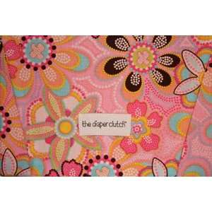  The Diaper Clutch in Pink Flowers Baby