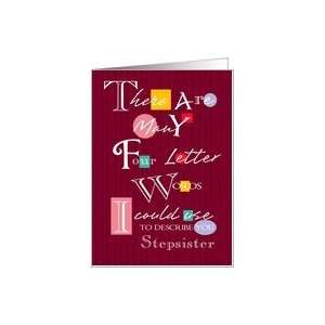  Stepsister   Four Letter Words   Birthday Card Health 