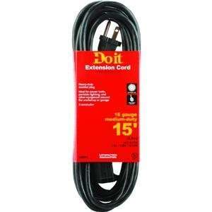  15 FT 16/3 Black Outd Cord