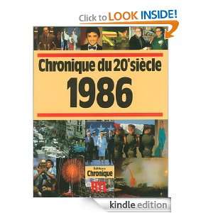 Chronique de lannée 1986 (French Edition) Collectif  