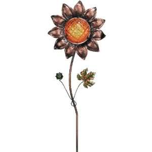   Stake Glass Sunflower 42in   Regal Art #10086 Patio, Lawn & Garden