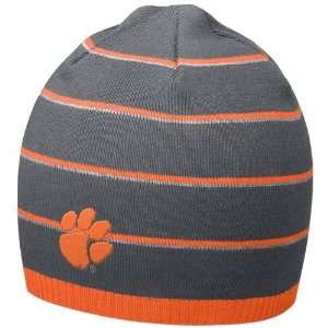  Nike Clemson Tigers Charcoal Field Access Knit Beanie 